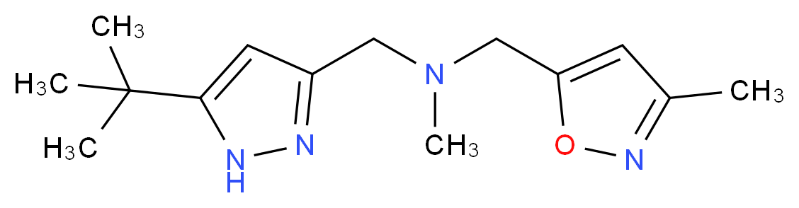 1-(5-tert-butyl-1H-pyrazol-3-yl)-N-methyl-N-[(3-methylisoxazol-5-yl)methyl]methanamine_Molecular_structure_CAS_)