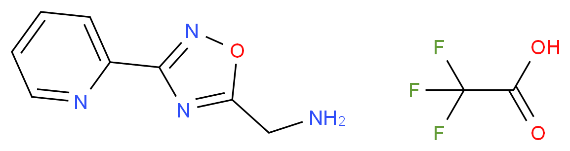 1-(3-Pyridin-2-yl-1,2,4-oxadiazol-5-yl)methanamine trifluoroacetate_Molecular_structure_CAS_)