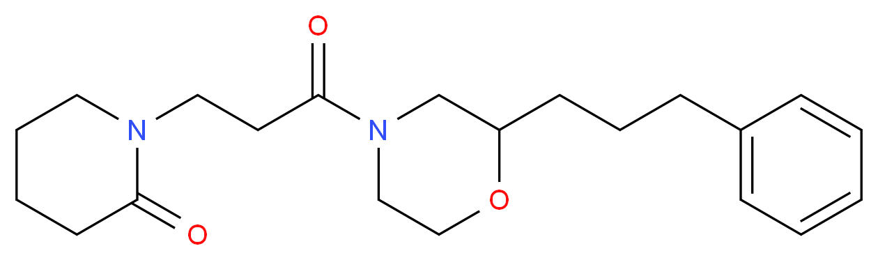 1-{3-oxo-3-[2-(3-phenylpropyl)-4-morpholinyl]propyl}-2-piperidinone_Molecular_structure_CAS_)