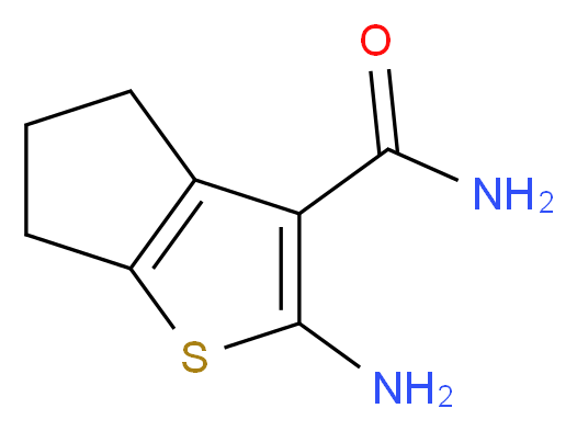2-Amino-5,6-dihydro-4H-cyclopenta[b]thiophene-3-carboxylic acid amide_Molecular_structure_CAS_77651-38-8)