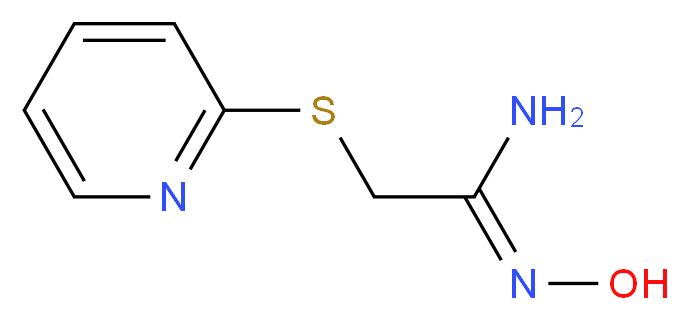 N'-hydroxy-2-(pyridin-2-ylthio)ethanimidamide_Molecular_structure_CAS_479080-09-6)