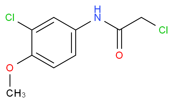 2-Chloro-N-(3-chloro-4-methoxyphenyl)acetamide_Molecular_structure_CAS_)