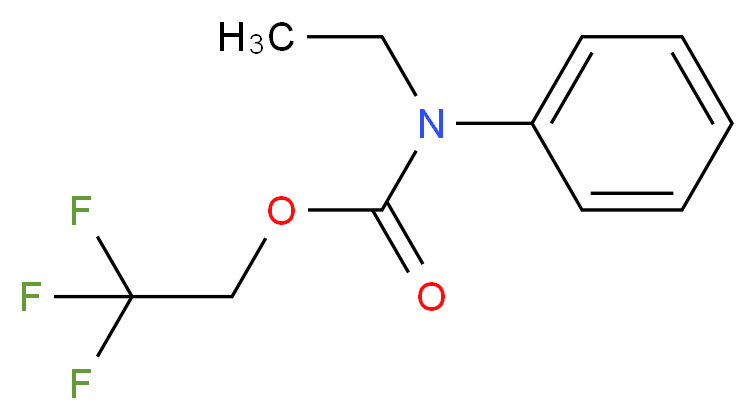 2,2,2-trifluoroethyl ethyl(phenyl)carbamate_Molecular_structure_CAS_)