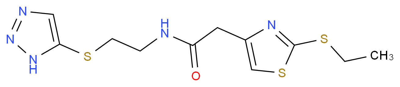 2-[2-(ethylthio)-1,3-thiazol-4-yl]-N-[2-(1H-1,2,3-triazol-5-ylthio)ethyl]acetamide_Molecular_structure_CAS_)