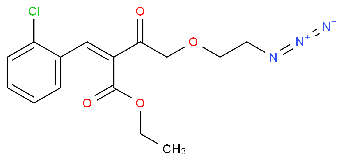 Ethyl (2-Azidoethoxy)aceto-2-(2-chlorophenylmethlene)acetate_Molecular_structure_CAS_837427-86-8)