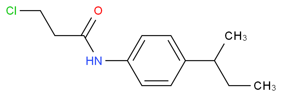 N-(4-sec-Butylphenyl)-3-chloropropanamide_Molecular_structure_CAS_20331-29-7)
