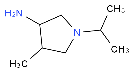 4-methyl-1-(propan-2-yl)pyrrolidin-3-amine_Molecular_structure_CAS_)