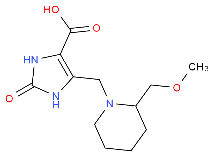5-{[2-(methoxymethyl)piperidin-1-yl]methyl}-2-oxo-2,3-dihydro-1H-imidazole-4-carboxylic acid_Molecular_structure_CAS_)
