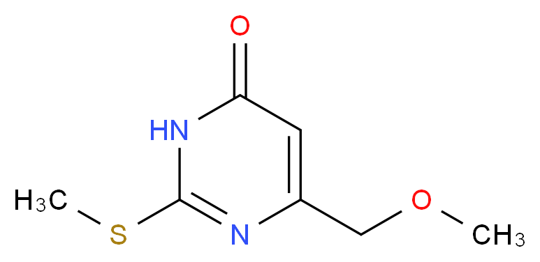 6-(methoxymethyl)-2-(methylthio)pyrimidin-4(3H)-one_Molecular_structure_CAS_68087-13-8)