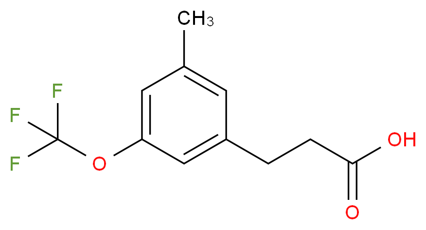 3-[3-Methyl-5-(trifluoromethoxy)phenyl]propionic acid_Molecular_structure_CAS_)