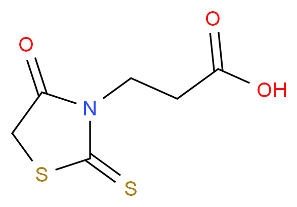 3-(4-Oxo-2-thioxo-thiazolidin-3-yl)-propionic acid_Molecular_structure_CAS_7025-19-6)