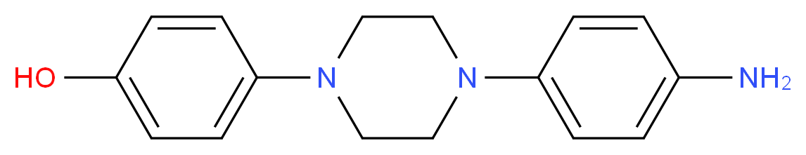 1-(4-Aminophenyl)-4-(4-hydroxyphenyl)piperazine_Molecular_structure_CAS_74853-08-0)