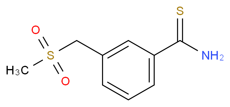 3-(methanesulfonylmethyl)benzene-1-carbothioamide_Molecular_structure_CAS_)