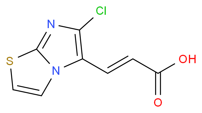 3-(6-Chloro-imidazo[2,1-b]thiazol-5-yl)-acrylic acid_Molecular_structure_CAS_)