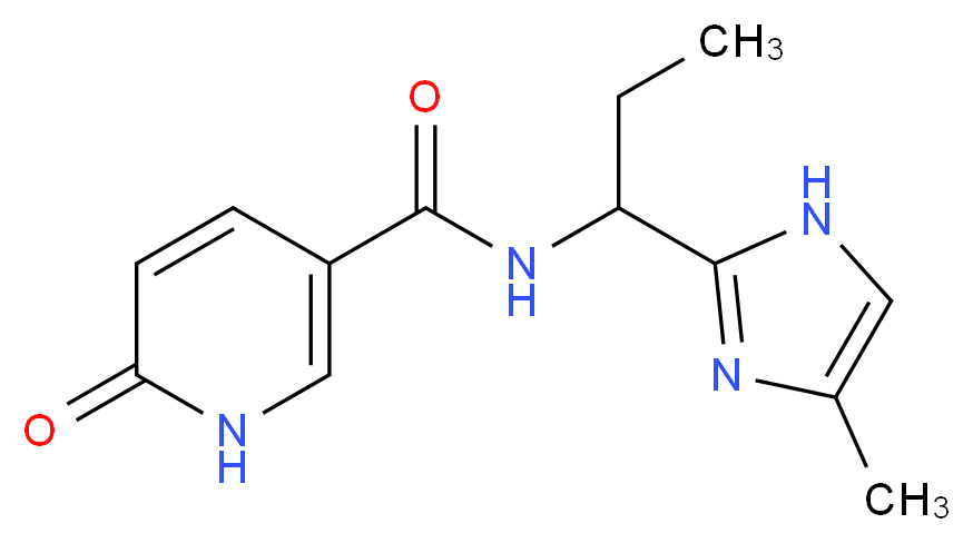 N-[1-(4-methyl-1H-imidazol-2-yl)propyl]-6-oxo-1,6-dihydropyridine-3-carboxamide_Molecular_structure_CAS_)