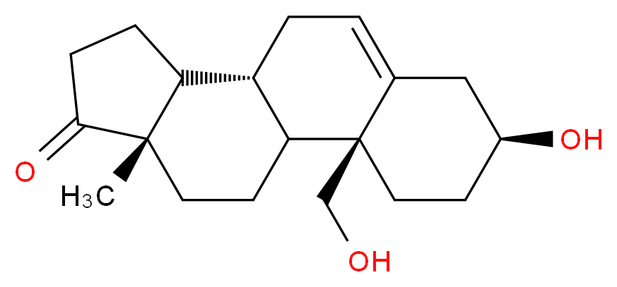 (3S,8R,10S,13S)-3-hydroxy-10-(hydroxymethyl)-13-methyl-3,4,7,8,9,10,11,12,13,14,15,16-dodecahydro-1H-cyclopenta[a]phenanthren-17(2H)-one_Molecular_structure_CAS_)
