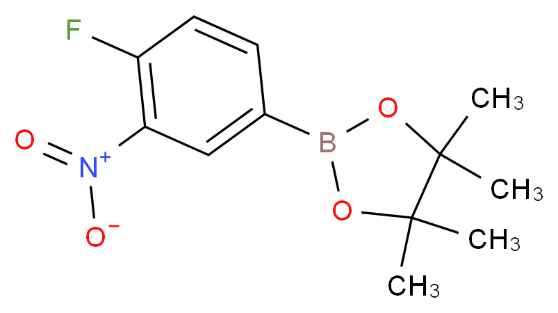 4-Fluoro-3-nitrobenzeneboronic acid, pinacol ester 95%_Molecular_structure_CAS_)