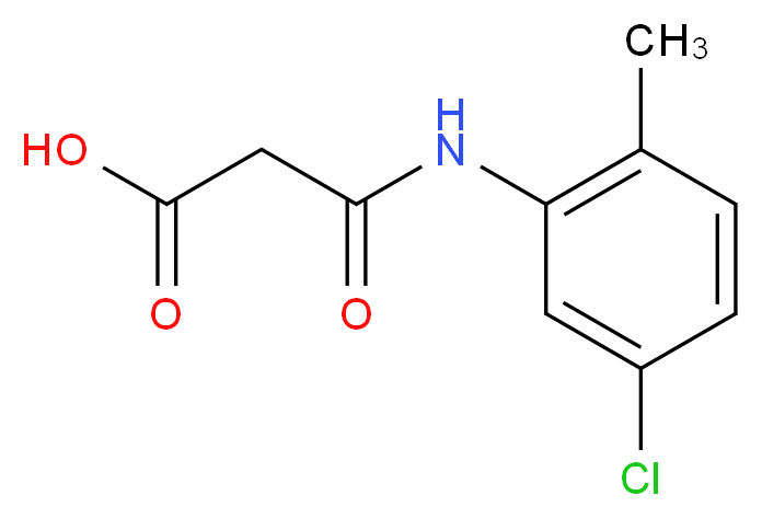 3-[(5-chloro-2-methylphenyl)amino]-3-oxopropanoic acid_Molecular_structure_CAS_905811-05-4)