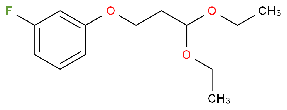 1-(3,3-diethoxypropoxy)-3-fluorobenzene_Molecular_structure_CAS_)
