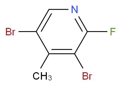 3,5-Dibromo-2-fluoro-4-methylpyridine_Molecular_structure_CAS_)