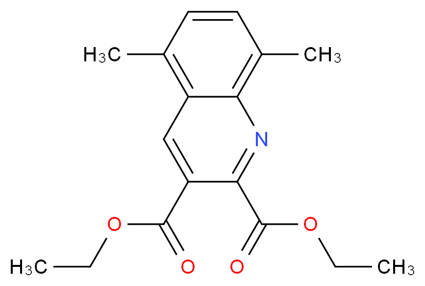 5,8-DIMETHYLQUINOLINE-2,3-DICARBOXYLIC ACID DIETHYL ESTER_Molecular_structure_CAS_948294-01-7)