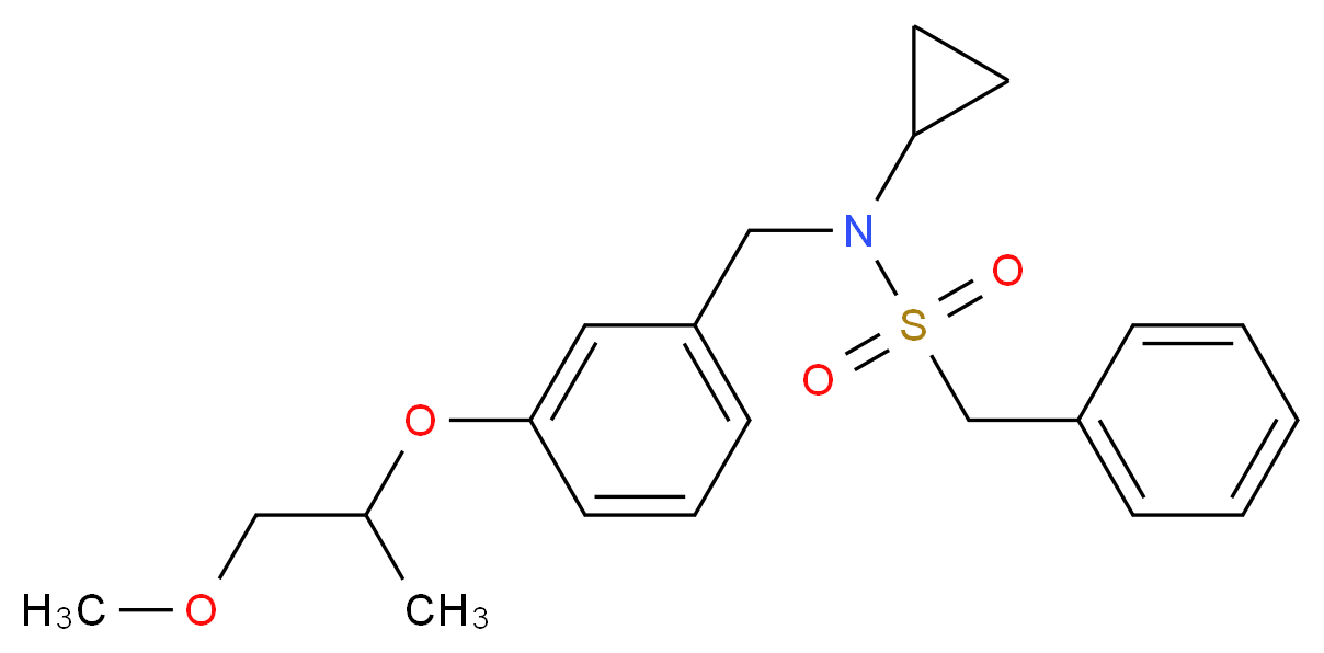 N-cyclopropyl-N-[3-(2-methoxy-1-methylethoxy)benzyl]-1-phenylmethanesulfonamide_Molecular_structure_CAS_)