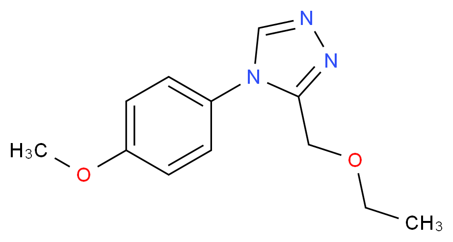 3-(ethoxymethyl)-4-(4-methoxyphenyl)-4H-1,2,4-triazole_Molecular_structure_CAS_)