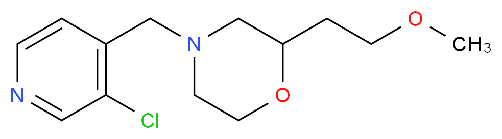 4-[(3-chloropyridin-4-yl)methyl]-2-(2-methoxyethyl)morpholine_Molecular_structure_CAS_)
