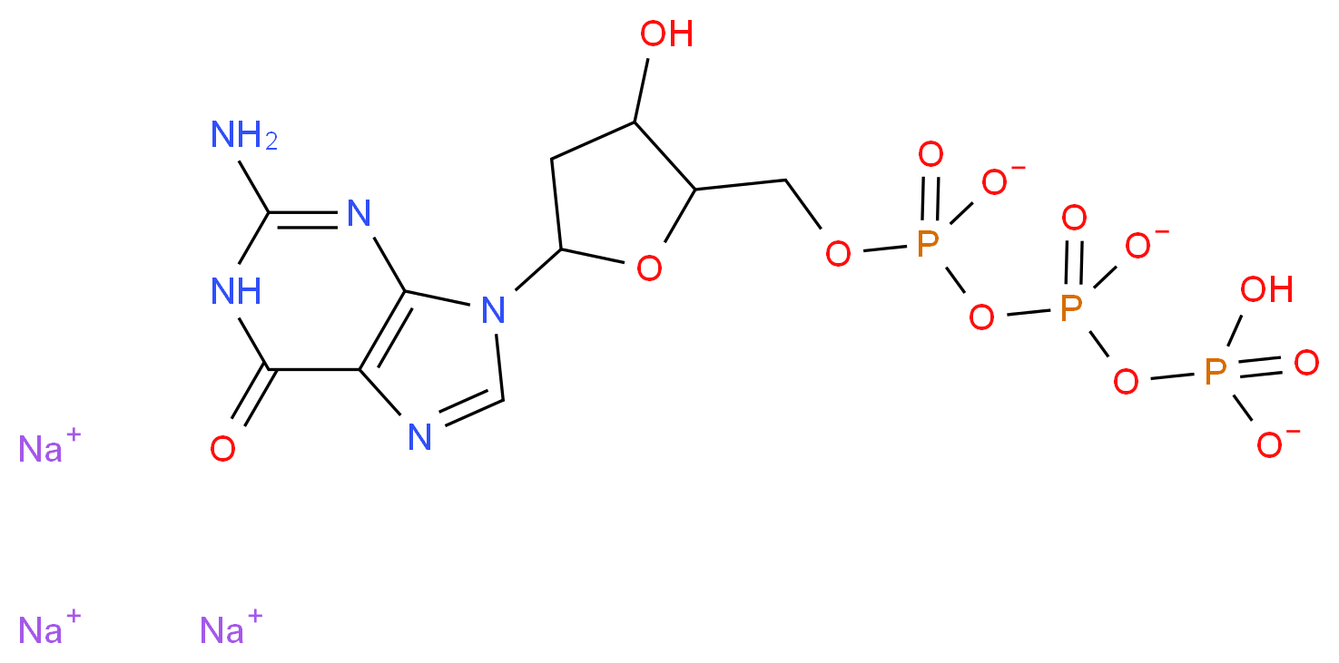 2'-DEOXYGUANOSINE-5'-TRIPHOSPHATE TRISODIUM SALT DIHYDRATE_Molecular_structure_CAS_93919-41-6)