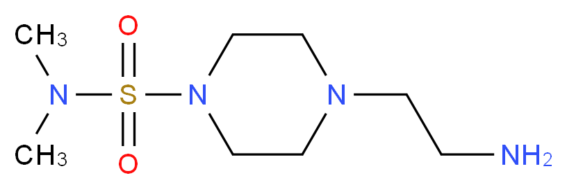 4-(2-aminoethyl)-N,N-dimethylpiperazine-1-sulfonamide_Molecular_structure_CAS_)