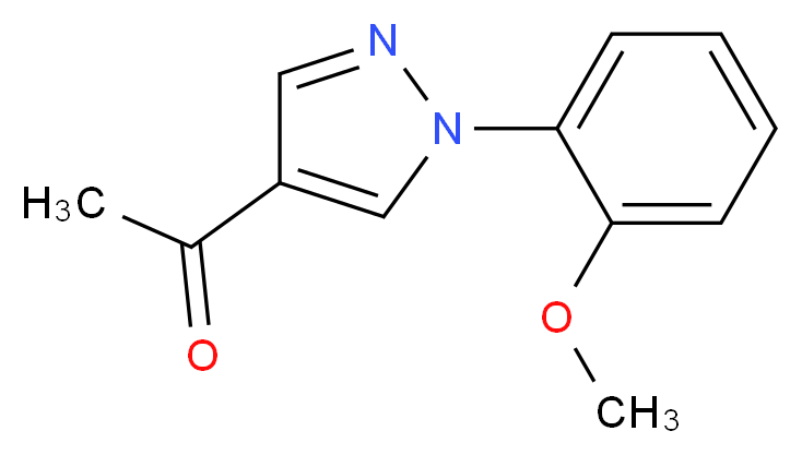 1-[1-(2-methoxyphenyl)-1H-pyrazol-4-yl]ethanone_Molecular_structure_CAS_1015846-12-4)
