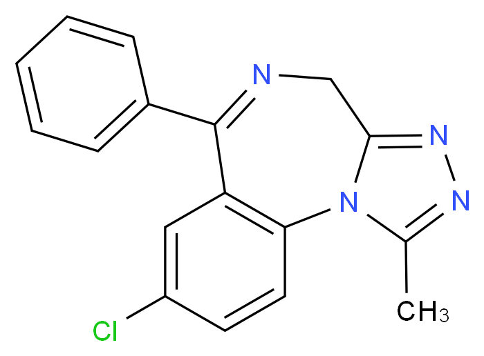 8-chloro-1-methyl-6-phenyl-4H-benzo[f][1,2,4]triazolo[4,3-a][1,4]diazepine_Molecular_structure_CAS_)