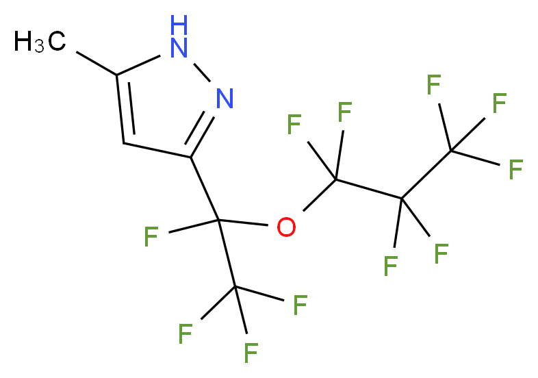 3-[Tetrafluoro-1-(heptafluoropropoxy)ethyl]-5-(methyl)pyrazole_Molecular_structure_CAS_)