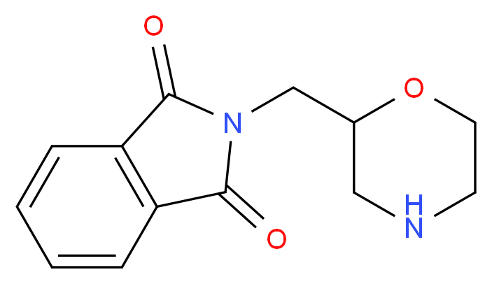 2-(1,4-oxazinan-2-ylmethyl)-1H-isoindole-1,3(2H)-dione_Molecular_structure_CAS_499771-20-9)