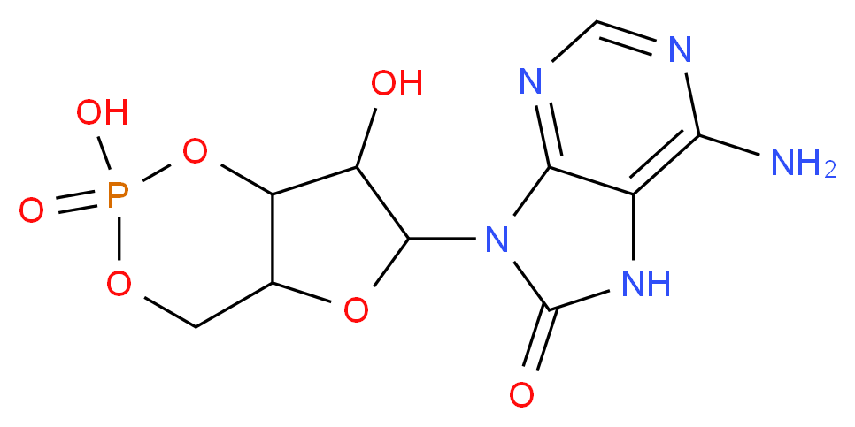 8-Hydroxyadenosine 3′:5′-cyclic monophosphate_Molecular_structure_CAS_31356-95-3)