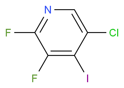 5-Chloro-2,3-difluoro-4-iodopyridine_Molecular_structure_CAS_406676-26-4)