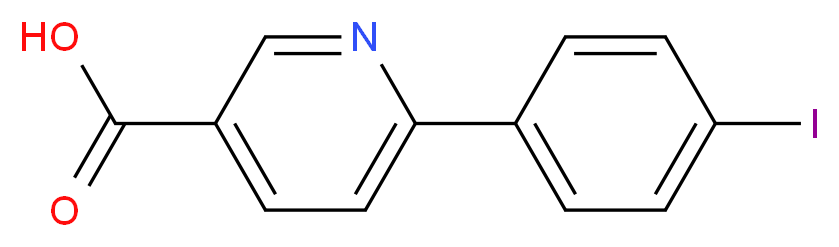6-(4-IODOPHENYL)PYRIDINE-3-CARBOXYLIC ACID_Molecular_structure_CAS_)