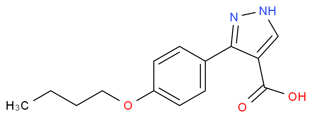 3-(4-Butoxyphenyl)-1H-pyrazole-4-carboxylic acid_Molecular_structure_CAS_)