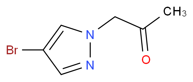 1-(4-bromo-1H-pyrazol-1-yl)propan-2-one_Molecular_structure_CAS_)