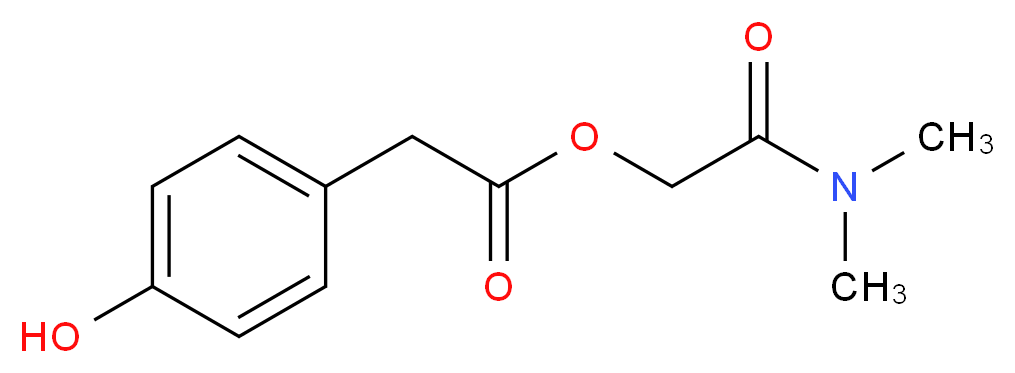 4-Hydroxy Benzeneacetic Acid 2-(Dimethylamino)-2-oxoethyl Ester_Molecular_structure_CAS_59721-16-3)