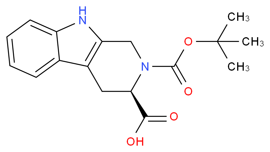(R)-1,2,3,4-Tetrahydronorharman-3-carboxylic acid, N2-BOC protected_Molecular_structure_CAS_123910-26-9)
