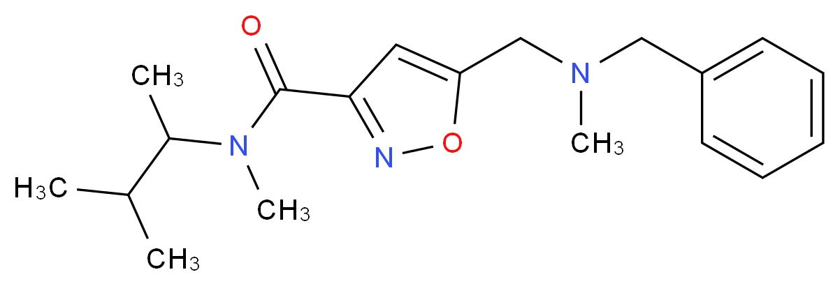 5-{[benzyl(methyl)amino]methyl}-N-(1,2-dimethylpropyl)-N-methylisoxazole-3-carboxamide_Molecular_structure_CAS_)