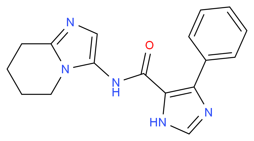 4-phenyl-N-(5,6,7,8-tetrahydroimidazo[1,2-a]pyridin-3-yl)-1H-imidazole-5-carboxamide_Molecular_structure_CAS_)