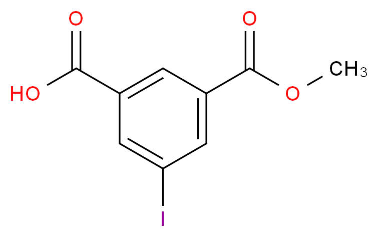 3-Iodo-5-(methoxycarbonyl)benzoic acid_Molecular_structure_CAS_93116-99-5)