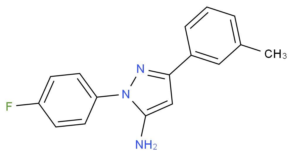 1-(4-fluorophenyl)-3-(3-methylphenyl)-1H-pyrazol-5-amine_Molecular_structure_CAS_618098-17-2)