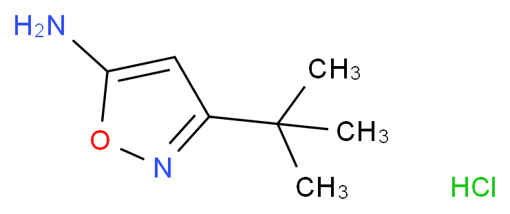 3-tert-butylisoxazol-5-amine hydrochloride_Molecular_structure_CAS_59669-59-9)