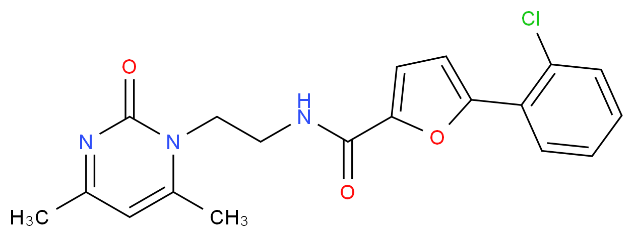 5-(2-chlorophenyl)-N-[2-(4,6-dimethyl-2-oxo-1(2H)-pyrimidinyl)ethyl]-2-furamide_Molecular_structure_CAS_)