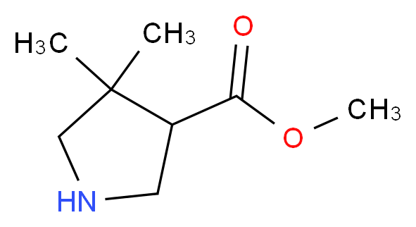 methyl 4,4-dimethylpyrrolidine-3-carboxylate_Molecular_structure_CAS_)