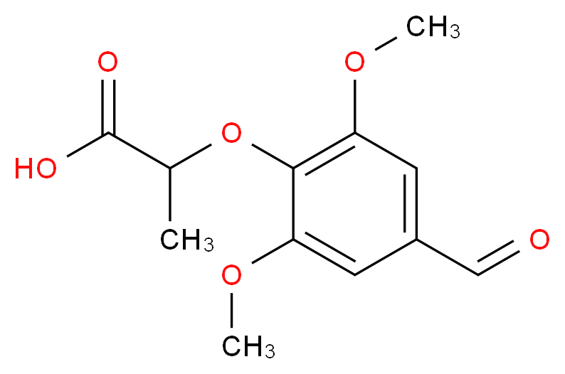 2-(4-formyl-2,6-dimethoxyphenoxy)propanoic acid_Molecular_structure_CAS_812642-68-5)