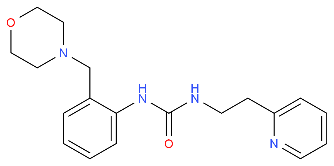N-[2-(morpholin-4-ylmethyl)phenyl]-N'-(2-pyridin-2-ylethyl)urea_Molecular_structure_CAS_)